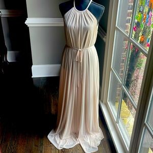 Worn Once David’s Bridal Bridesmaid Dress F19533 NBChampagne Champagne Size 12